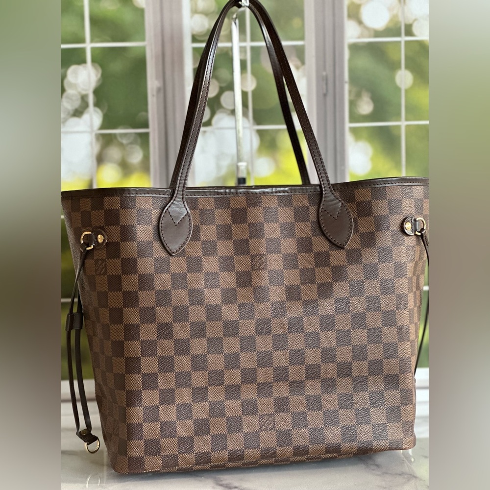 💙Auth Louis Vuitton Neverfull Damier Ebene Mm